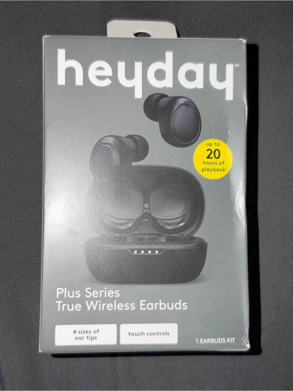 heyday Plus Series True Wireless Earbuds - Black